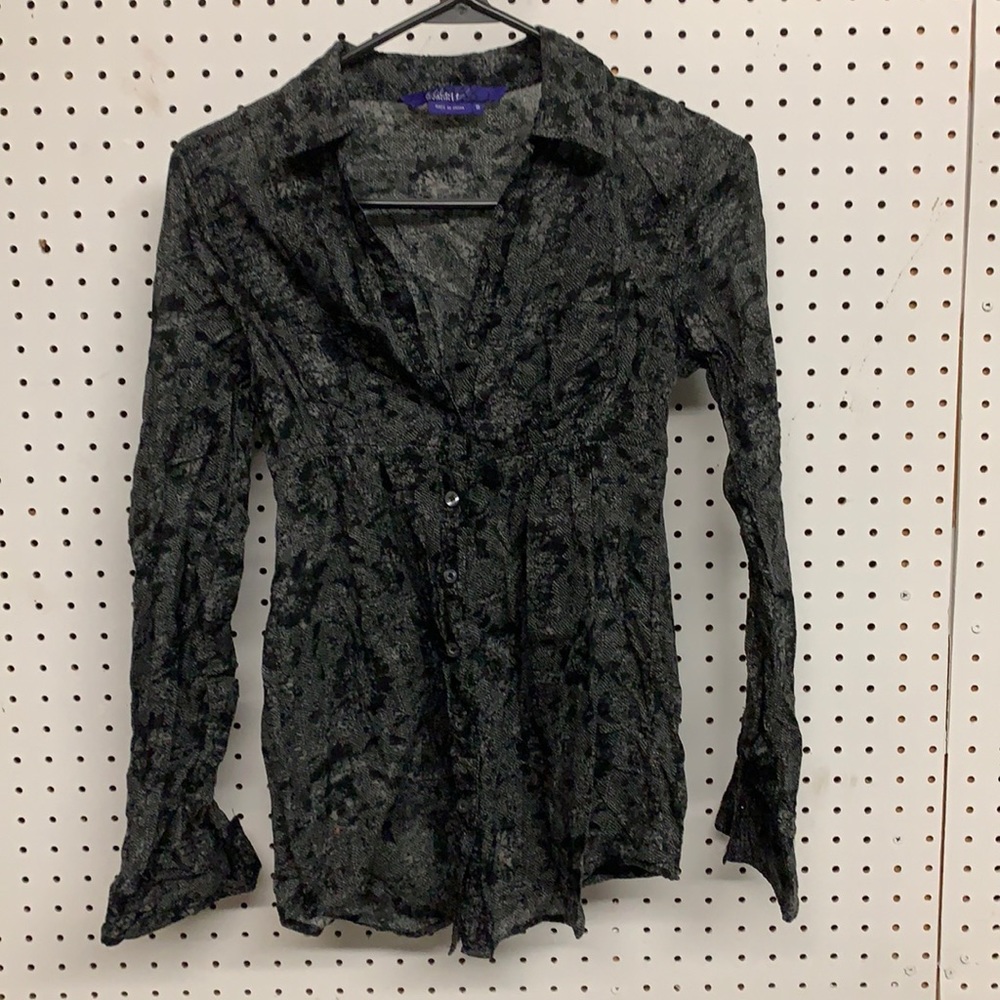 Miley Cyrus / Max Azria button front top S